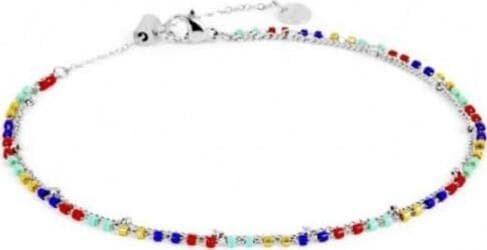 Marlù--CAVIGLIERA-CON-DOPPIA-CATENA-GRUMETTA-E-MYUKI-MULTICOLORE-ACCIAIO