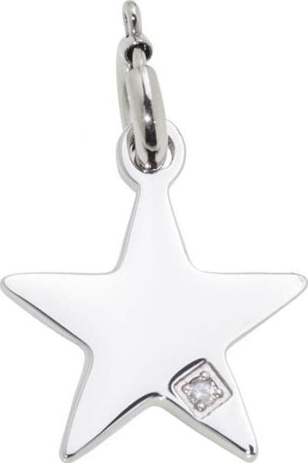 Marlù-CHARM-ACCIAIO-STELLA-CON-ZIRCONE