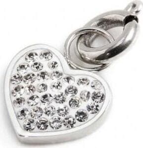 Marlù-CHARM-ACCIAIO-STRASS-BIANCHI-CUORE