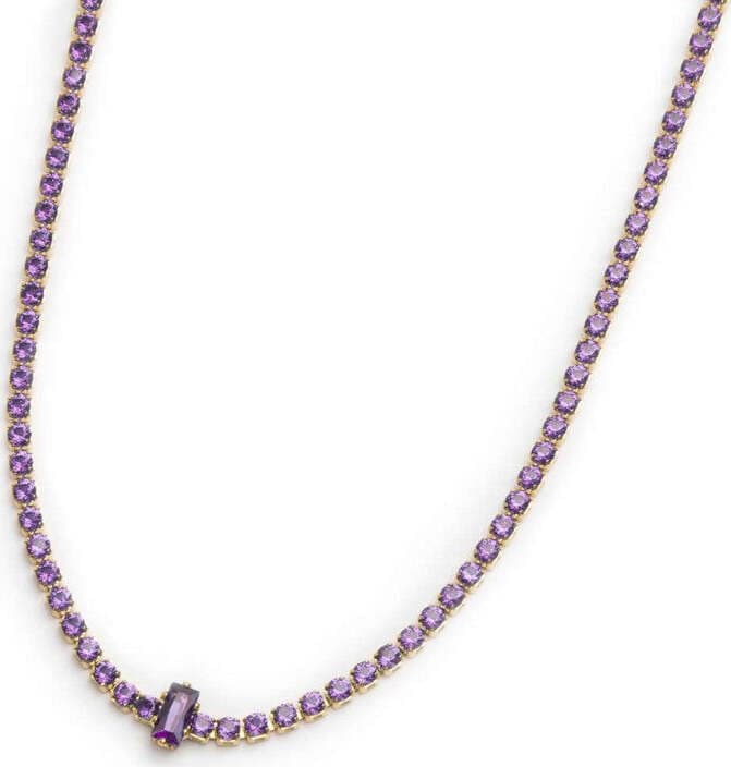 Marlù-Collana-tennis-con-zirconi-e-zircone-centrale-baguette