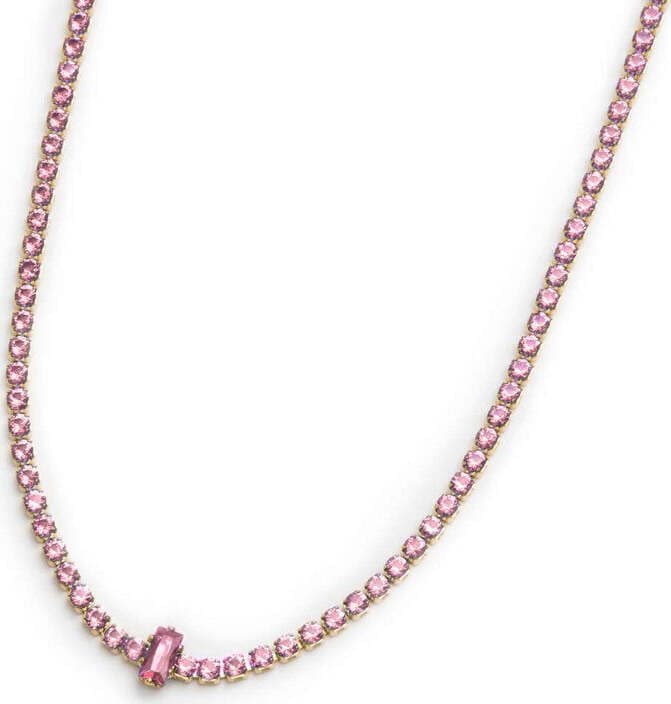 Marlù-Collana-tennis-con-zirconi-e-zircone-centrale-baguette