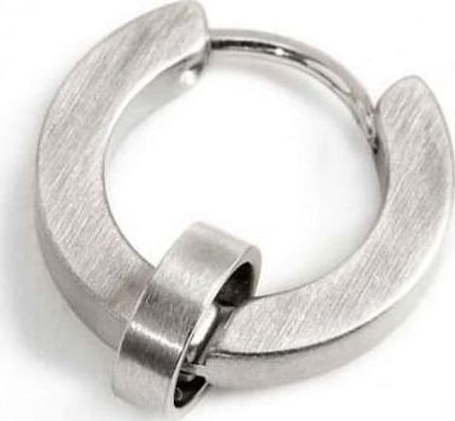 Marlù-MONO-ORECCHINO-CERCHIO-ACCIAIO-14MM-SP-2,30MM-CON-ANELLO