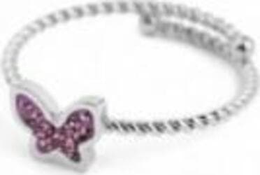 MARLU'--ANELLO-FARFALLA-CON-CRISTALLI-VIOLA-ACCIAIO