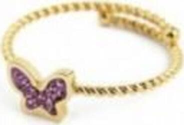 MARLU'-ANELLO-FARFALLA-CON-CRISTALLI-VIOLA-PVD-ORO