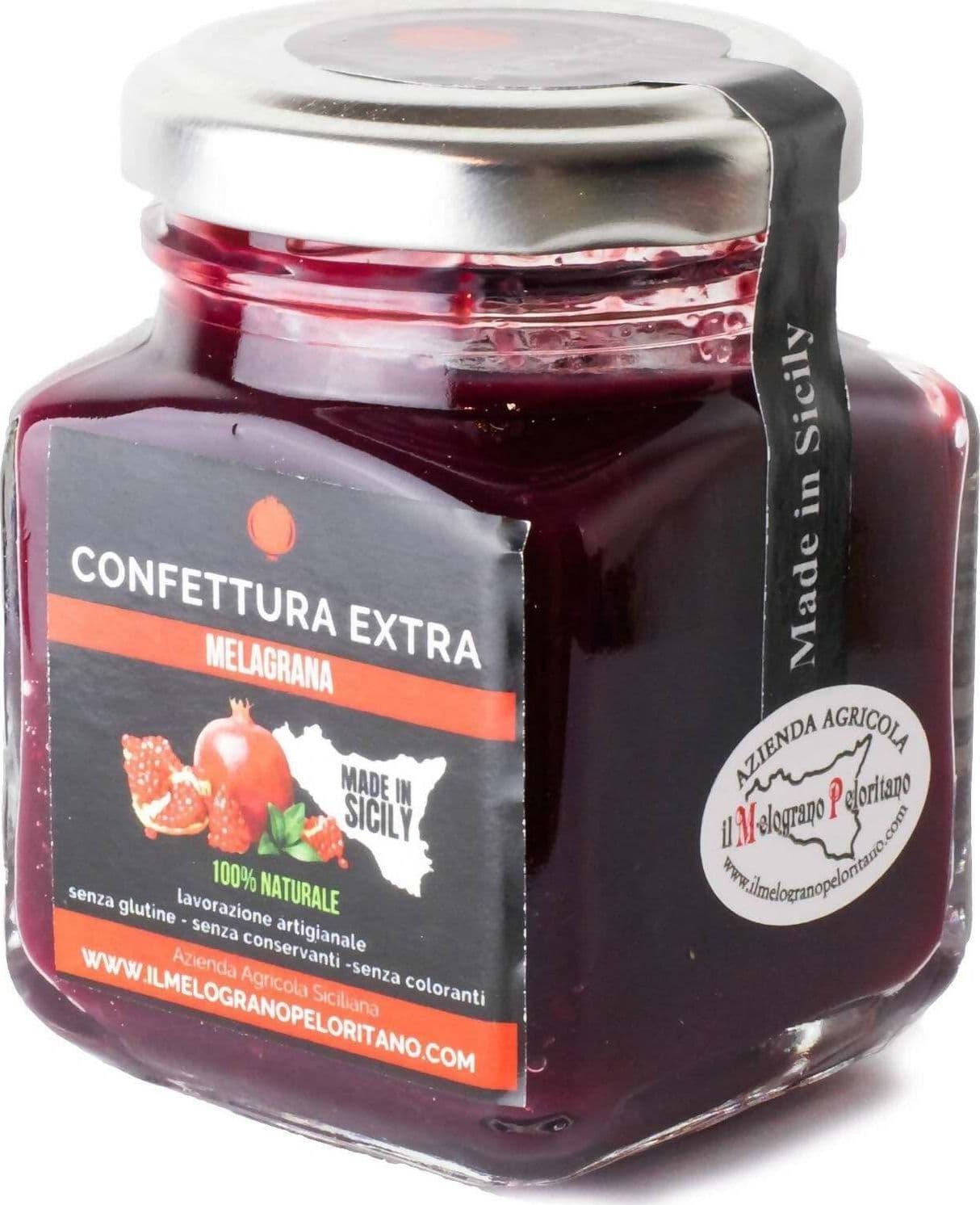 Marmellata di Melograno Artigianale Siciliano Wonderful 3x 110gr Prodotto 100% Naturale Made in Sicily Il Melograno Peloritano in Confetture e conserve Az. Agricola ’’Il Melograno Peloritano’’ - Monforte San Giorgio, commercioVirtuoso.it