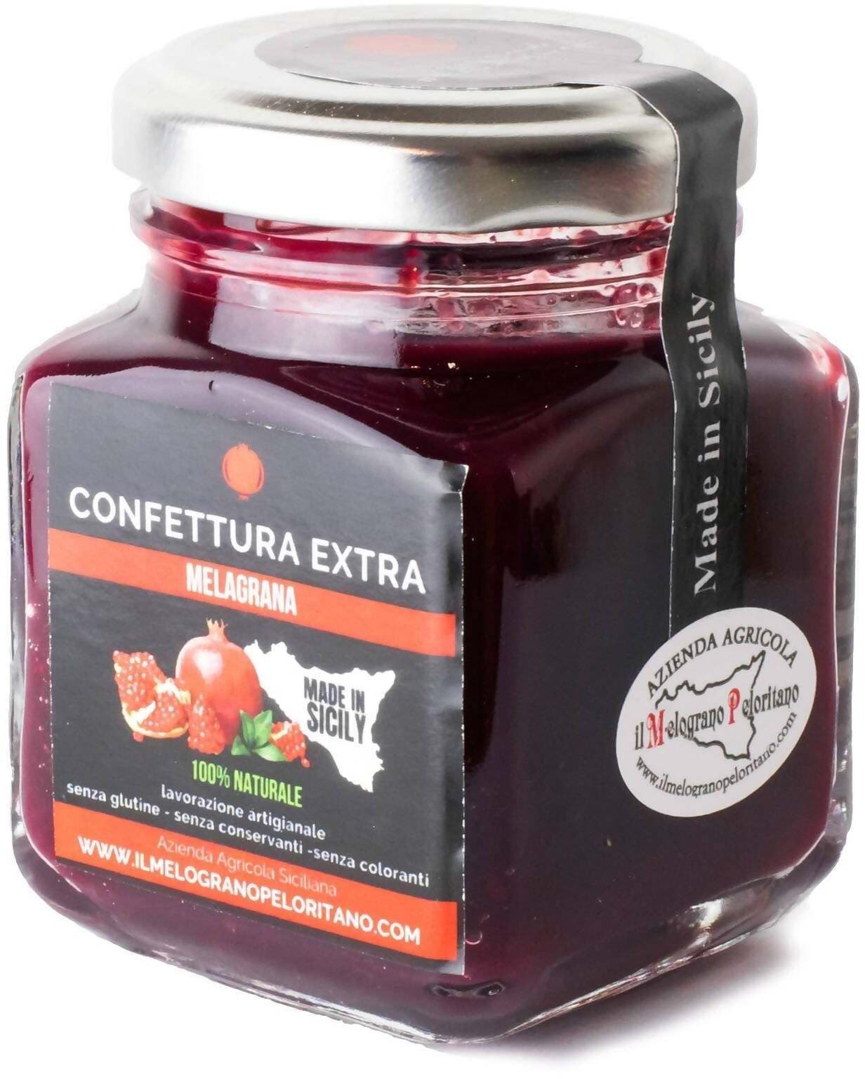 Marmellata di Melograno Artigianale Siciliano Wonderful 3x 110gr Prodotto 100% Naturale Made in Sicily Il Melograno Peloritano in Confetture e conserve Az. Agricola ’’Il Melograno Peloritano’’ - Monforte San Giorgio, commercioVirtuoso.it