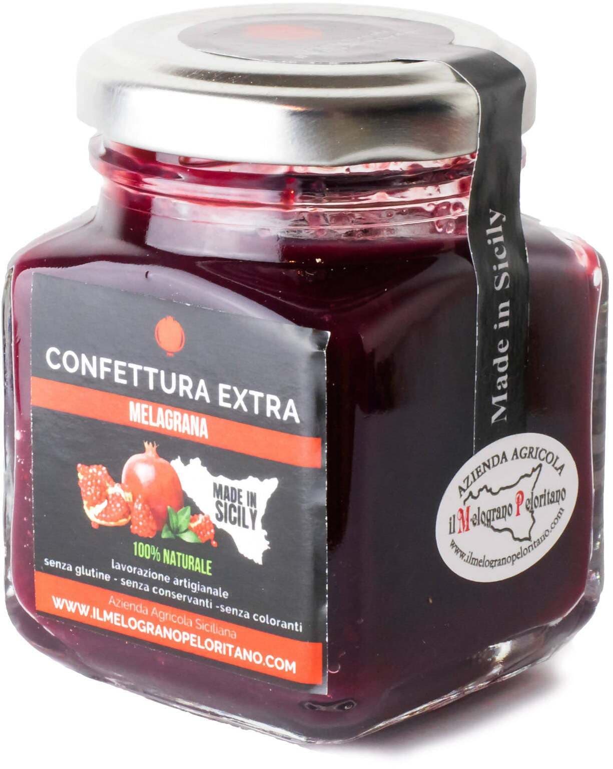 Marmellata di Melograno Artigianale Siciliano Wonderful 6x 110gr Prodotto 100% Naturale Made in Sicily Il Melograno Peloritano in Confetture e conserve Az. Agricola ’’Il Melograno Peloritano’’ - Monforte San Giorgio, commercioVirtuoso.it