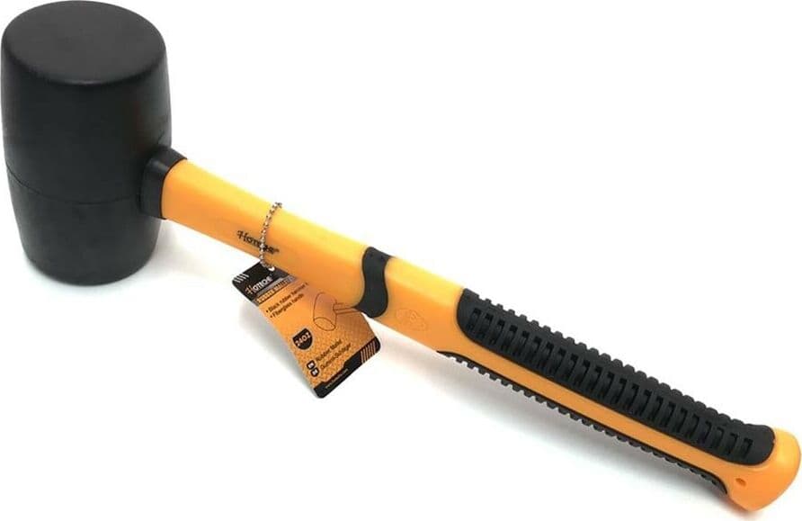 Martello-Testa-In-Gomma-160-Gr-Manico-In-Fibra-Mazzuolo-Falegname-Tools