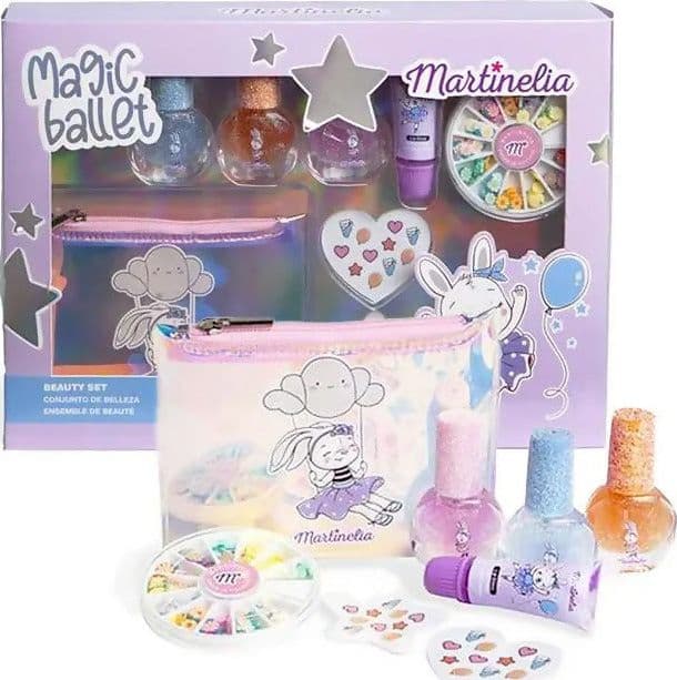Martinelia Magic Ballet Beauty Tucchi Bambina 3 Smalti+1 Labbra+ Stickers + Borsa Giochi e giocattoli/Giochi d'imitazione e accessori di travestimento/Accessori per travestimento/Trucchi Cartoleria Deja Vu - Crotone, Commerciovirtuoso.it