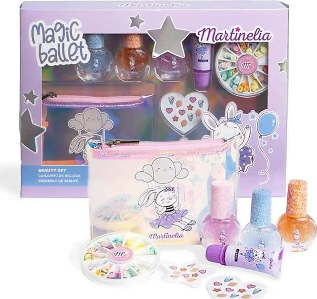Martinelia Magic Ballet Beauty Tucchi Bambina 3 Smalti+1 Labbra+ Stickers + Borsa Giochi e giocattoli/Giochi d'imitazione e accessori di travestimento/Accessori per travestimento/Trucchi Cartoleria Deja Vu - Crotone, Commerciovirtuoso.it
