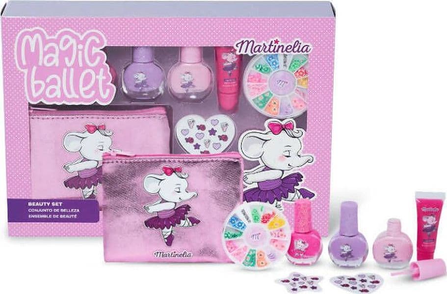 Martinelia Magic Ballet Nails & Case Cofanetto Trucchi E Smalti Bimba Con Adesivi Smalti Lucidalabbra E Borsetta Giochi e giocattoli/Giochi d'imitazione e accessori di travestimento/Accessori per travestimento/Trucchi Cartoleria Deja Vu - Crotone, Commerciovirtuoso.it