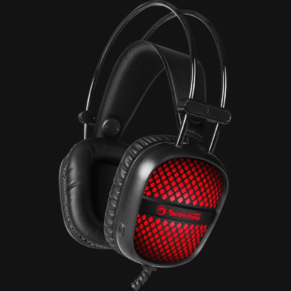 Marvo-Scorpion-Hg8941-Cuffie-Gaming-Usb-Pc-Auricolare-Microfono-Retroilluminata