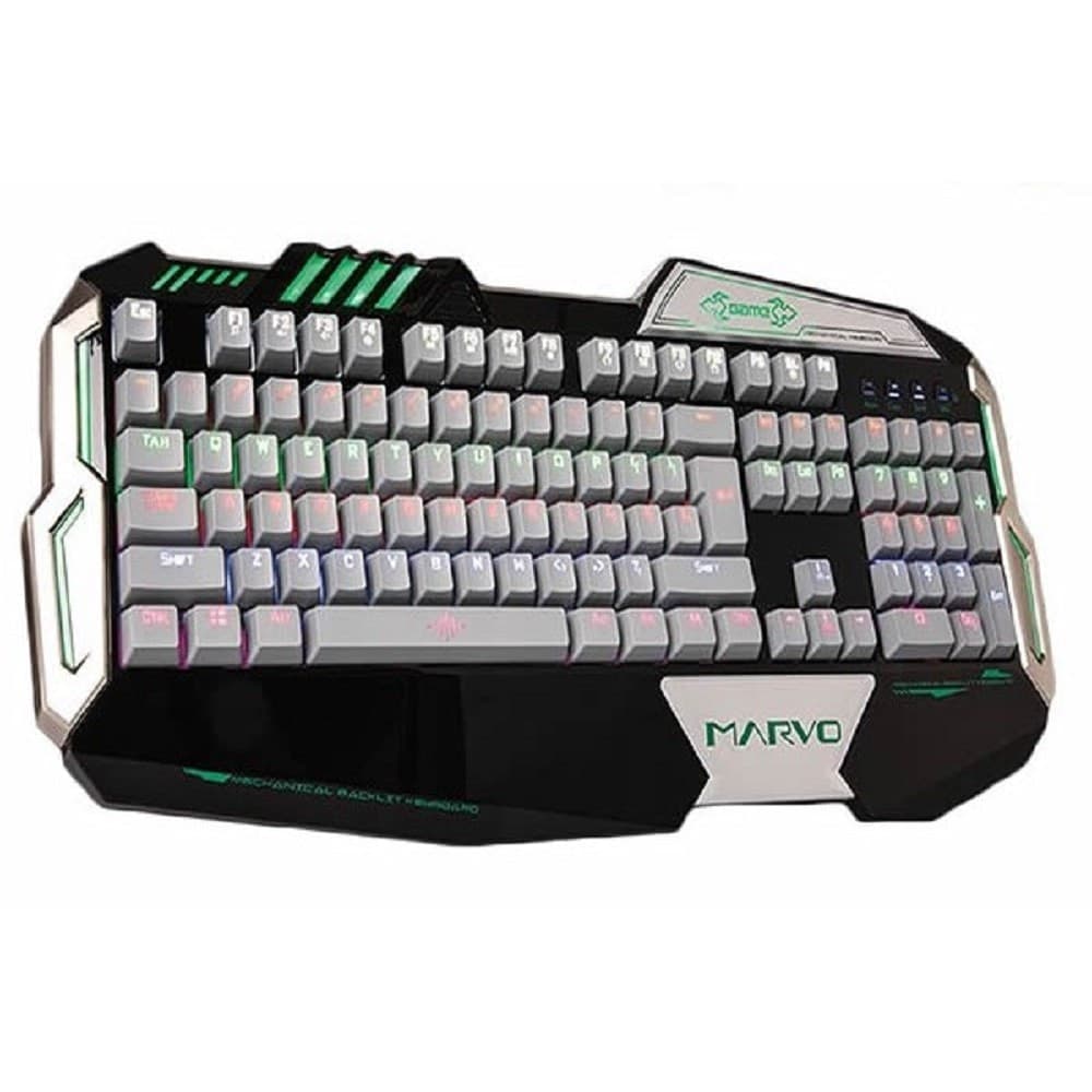 Marvo-Scorpion-Kg910-Tastiera-Gaming-Retroilluminata-Pc-Usb-Meccanica-Poggiapolsi