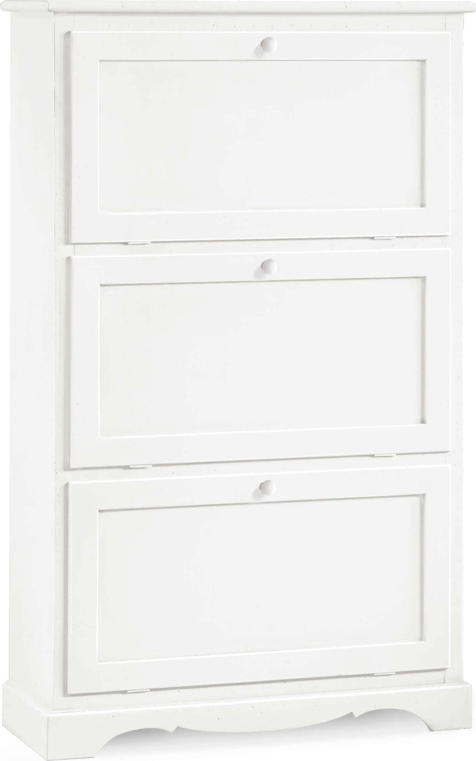 MARY---scarpiera-in-legno-massello-79x30x130-Bianco-Milani-Home