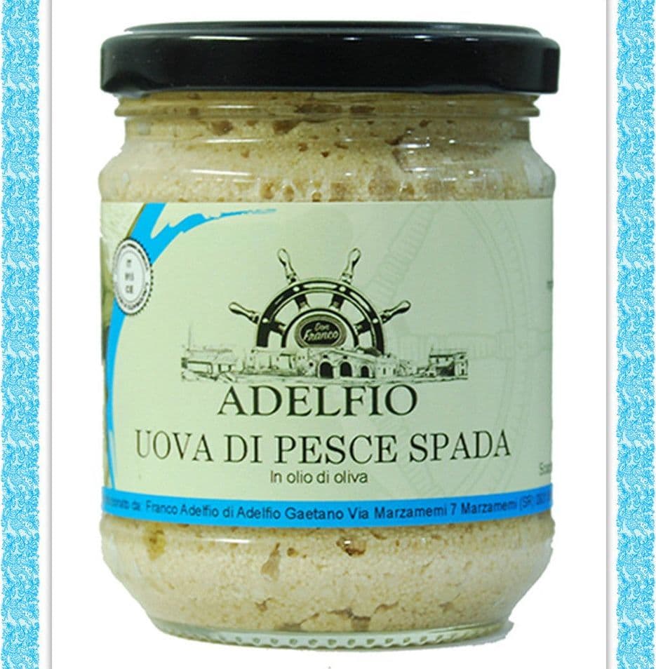 Adelfio - Uova di Pescespada all'olio d'oliva 200 gr in Caviale e uova di pesce Sicilya - Messina, commercioVirtuoso.it