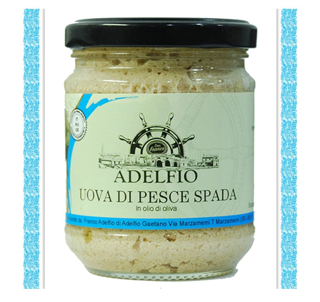Adelfio - Uova di Pescespada all'olio d'oliva 200 gr in Caviale e uova di pesce Sicilya - Messina, commercioVirtuoso.it
