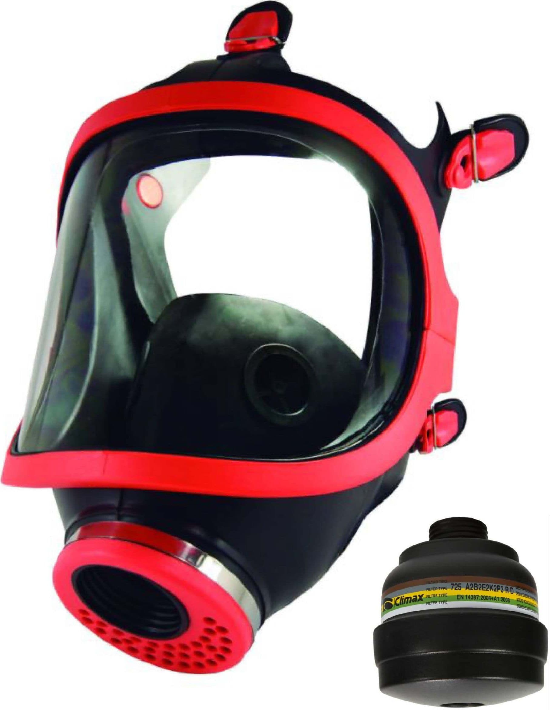 Maschera Antigas Pieno Facciale Climax Con Filtro Maschera Integrale Contro Rischio Chimico E Biologico Completa Di Filtro A2b2e2k2-P3 Massima Protezione Vie Respiratorie in Respiratori riutilizzabili Dresswork - Como, commercioVirtuoso.it