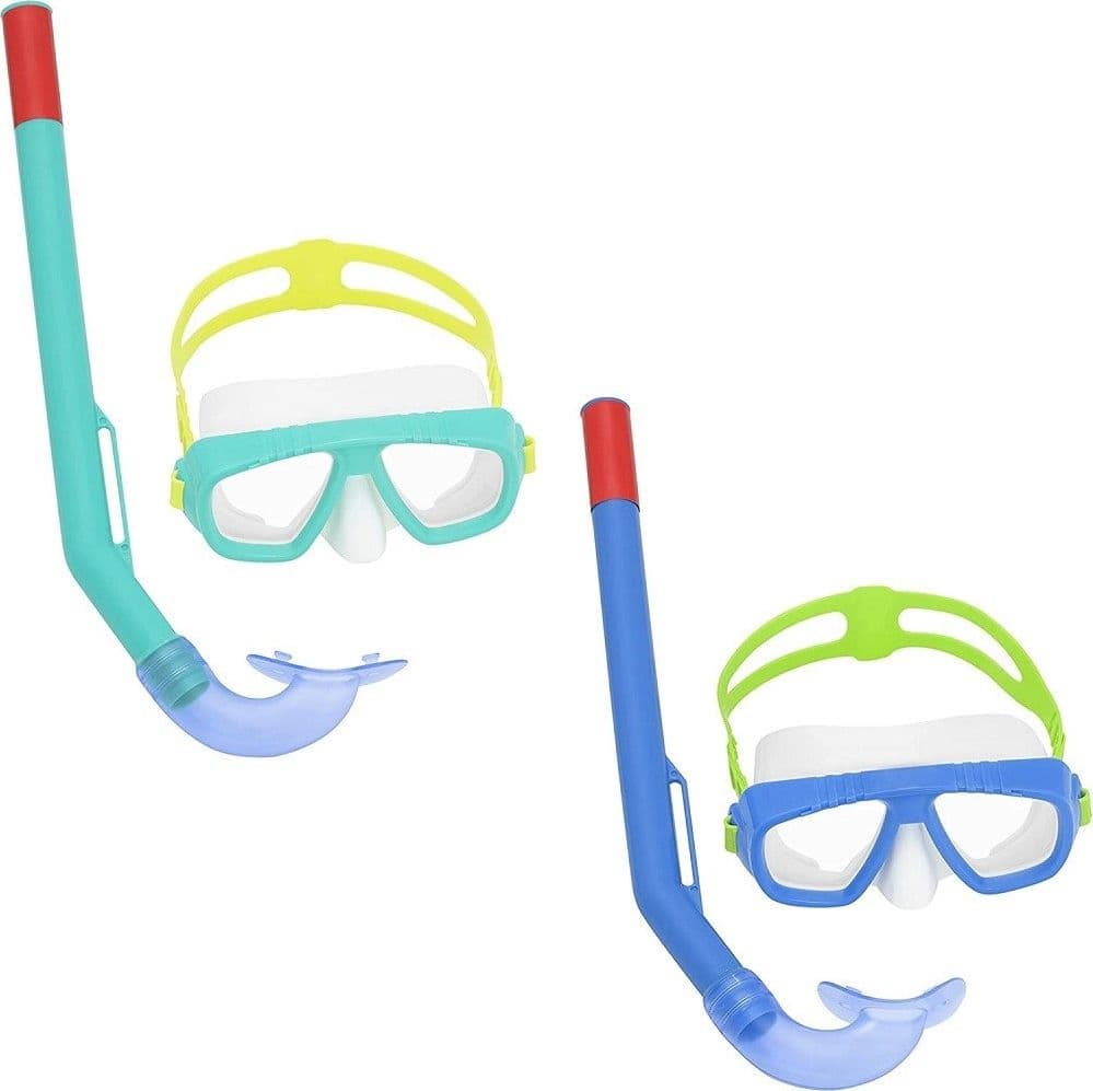 MASCHERA DA SNORKELING CON BOCCAGLIO BAMBINI FUN 3-6 ANNI COLORI ASSORTITI 24018