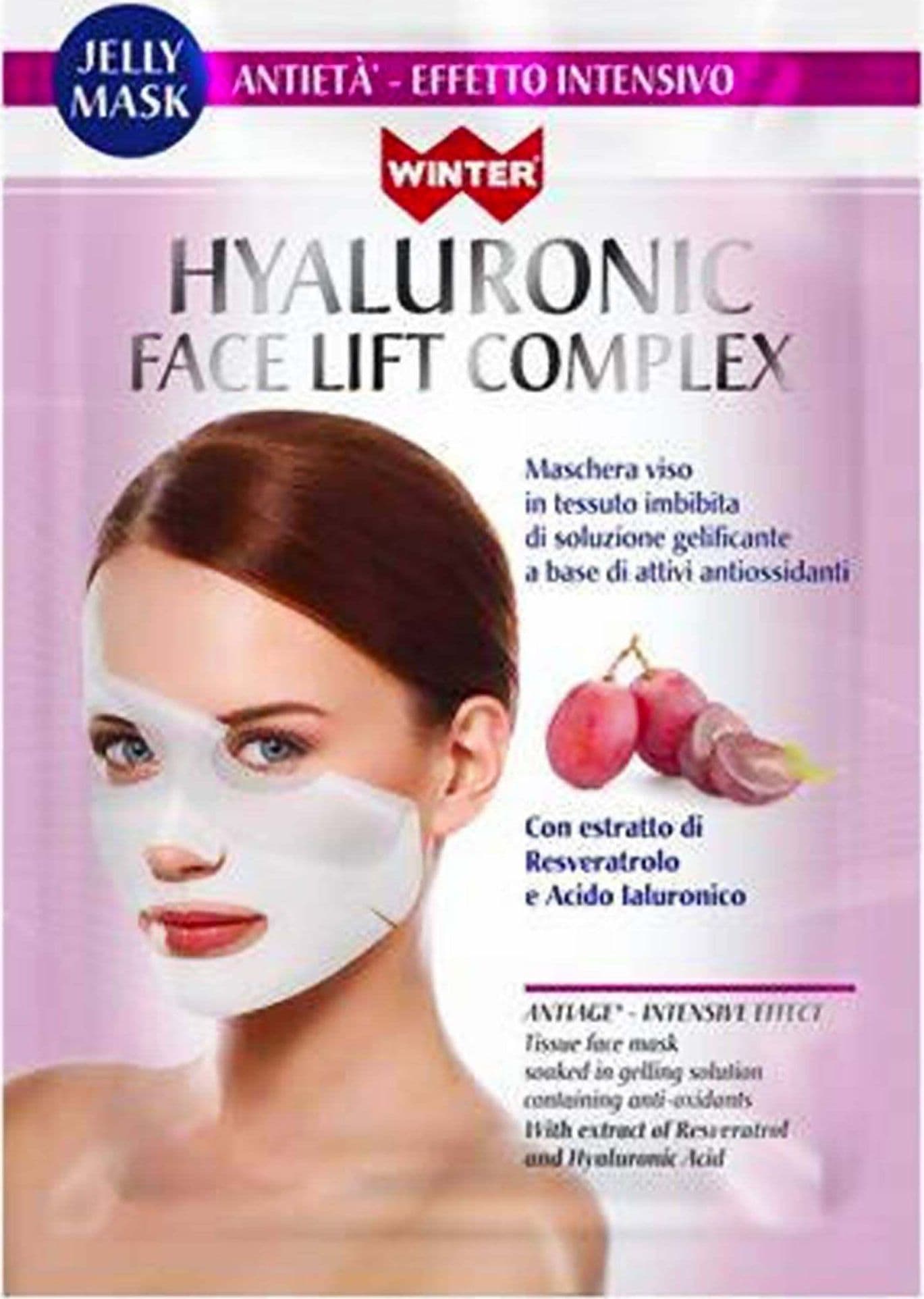 Maschera Viso Monouso In Tessuto Antietà Effetto Intensivo Winter Hyaluronic Face Lift Complex Maschera Antiage Rimpolpa Nte Ristrutturant Gdp Winter in Maschere Farmacia Centrale M.le Iadevaia - Maddaloni, commercioVirtuoso.it