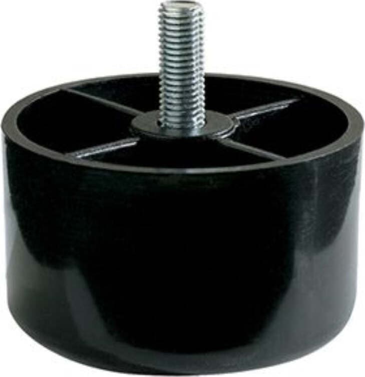 MASIDEF---1-PIEDINO-IN-PLASTICA-NERA-D78H80-PERNO-FIL-M10X30