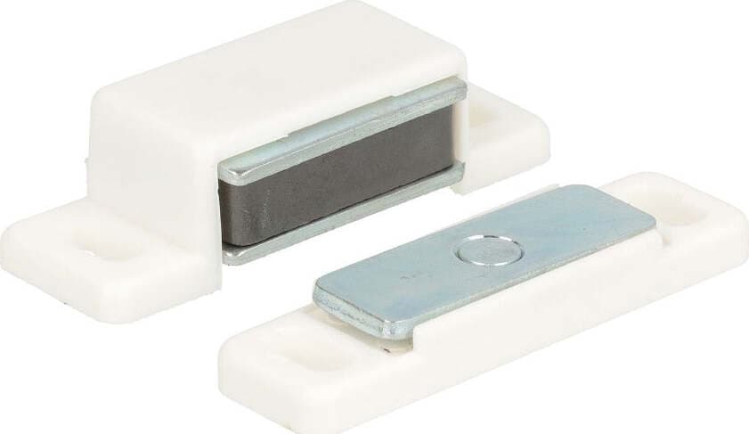 MASIDEF---2-PEZZI---CHIUSURA-MAGNETICA-CON-PISTRA-OSCILLANTE-FORZA-5kg---COLORE-BIANCO