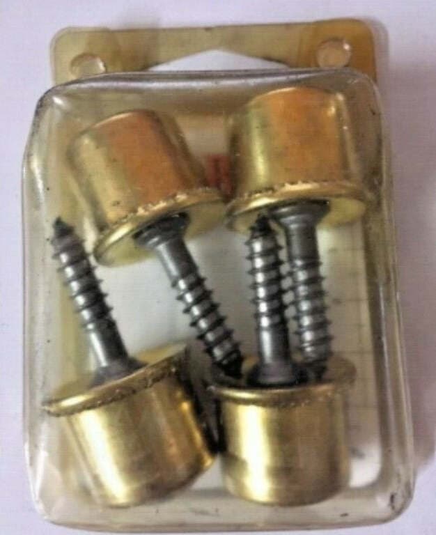 MASIDEF---4-PEZZI---SCIVOLI-PER-MOBILI-A-SFERA-Ø25MM-CON-VITE---COLORE-ORO