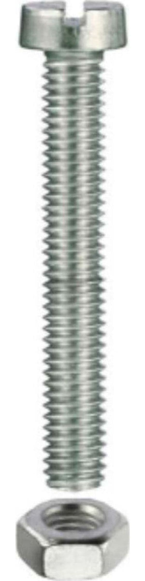 MASIDEF---6-VITI-PER-METALLO-FILETTATE-CON-TESTA-CILINDRICA-+-DADO-ESAGONALE---IN-FERRO-ZINCATO-5X60MM