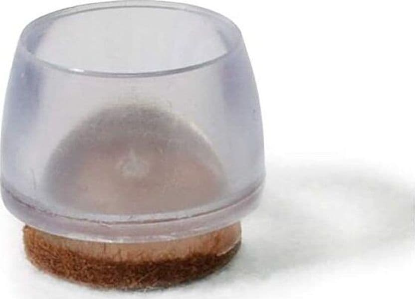 MASIDEF---8-PEZZI---PUNTALI-TONDI-IN-PVC-CON-FELTRO---TRASPARENTI-Ø20MM