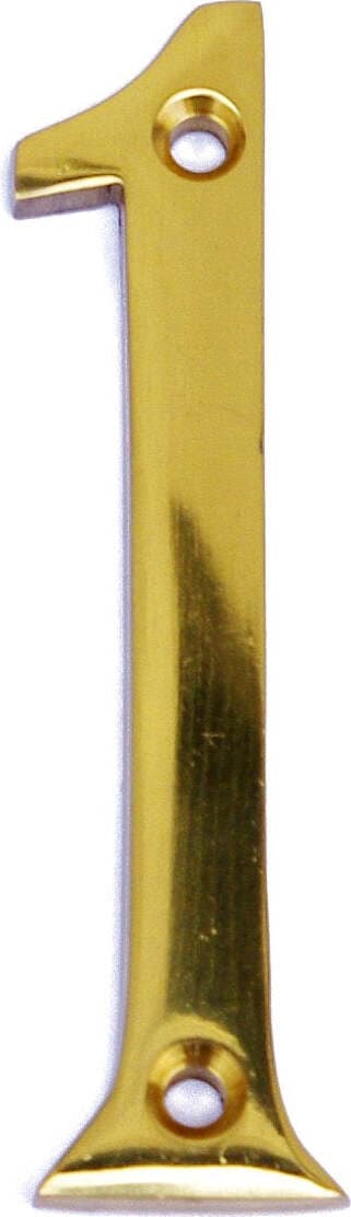 MASIDEF---CIVICO-IN-OTTONE-LUCIDO-8cm-N.-1