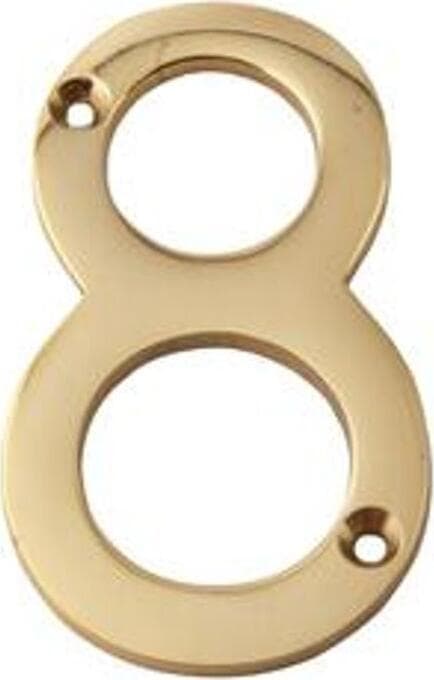 MASIDEF---CIVICO-IN-OTTONE-LUCIDO-8cm-N.-8