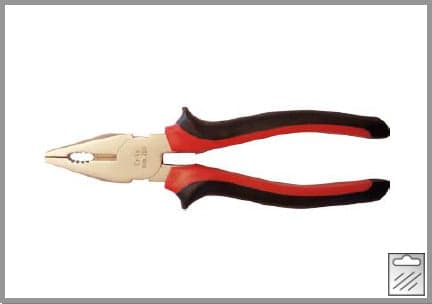 MASIDEF - CONMETALL PINZA UNIVERSALE MANICI IN BIMATERIALE ROSSO/NERO 160MM