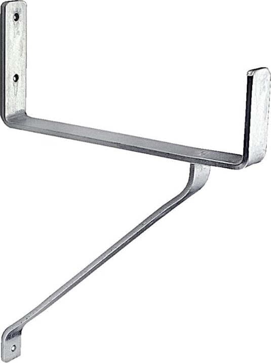 MASIDEF - GANCIO PESANTE A PARETE PER TRAVI, SCALE ZINCATO 350x250x80 mm