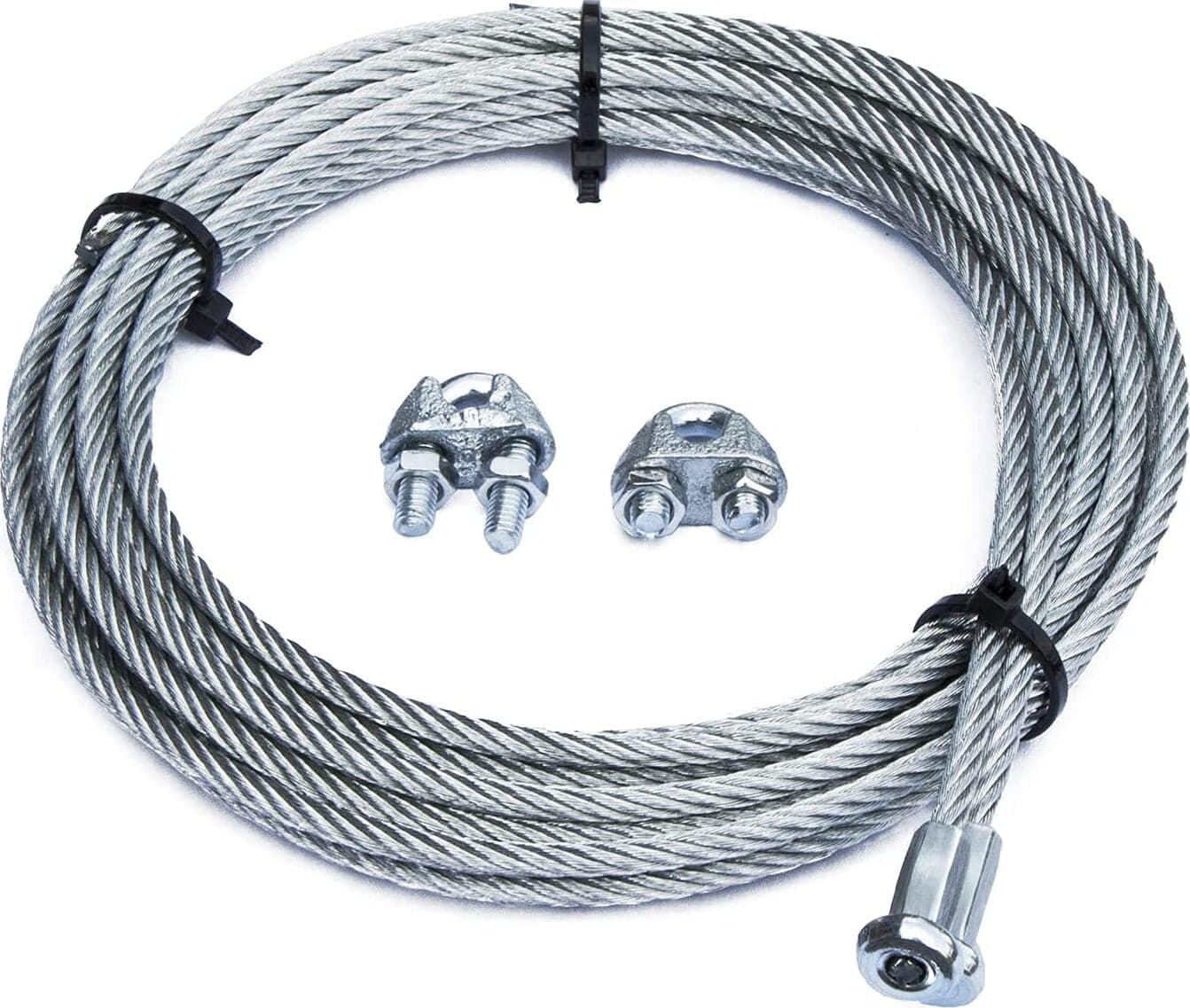 MASIDEF---KIT-PER-PORTE-BASCULANTI-FUNE-ACCIAIO-ZINCATO-4MM-2,5MT-CON-AGGANCIO-A-T-+-2-MORSETTI