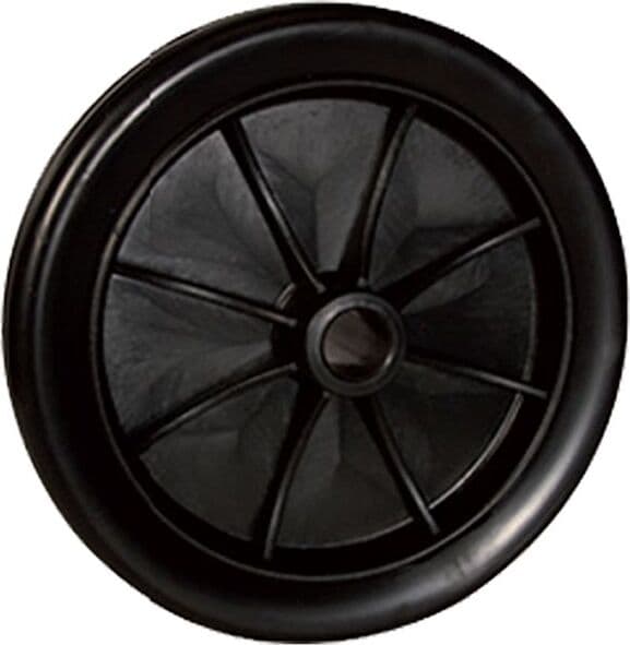 MASIDEF---RUOTA-FISSA-IN-POLIPROPILE-NERO-CON-MOZZO-PASSANTE-D.120-KG-80