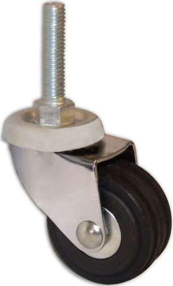 MASIDEF---RUOTA-PIROETTANTE-IN-GOMMA-CON-PERNO-DIAMETRO-MM-40
