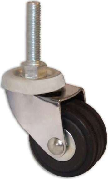 MASIDEF---RUOTA-PIROETTANTE-IN-GOMMA-CON-PERNO-DIAMETRO-MM-40