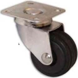MASIDEF---RUOTA-PIROETTANTE-IN-GOMMA-E-NYLON-CON-PIASTRA-MM-40