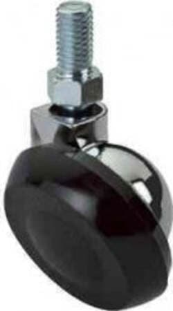 MASIDEF-56135--RUOTA-PIROETTANTE-IN-NYLON-CON-PERNO-DIAMETRO-MM.53