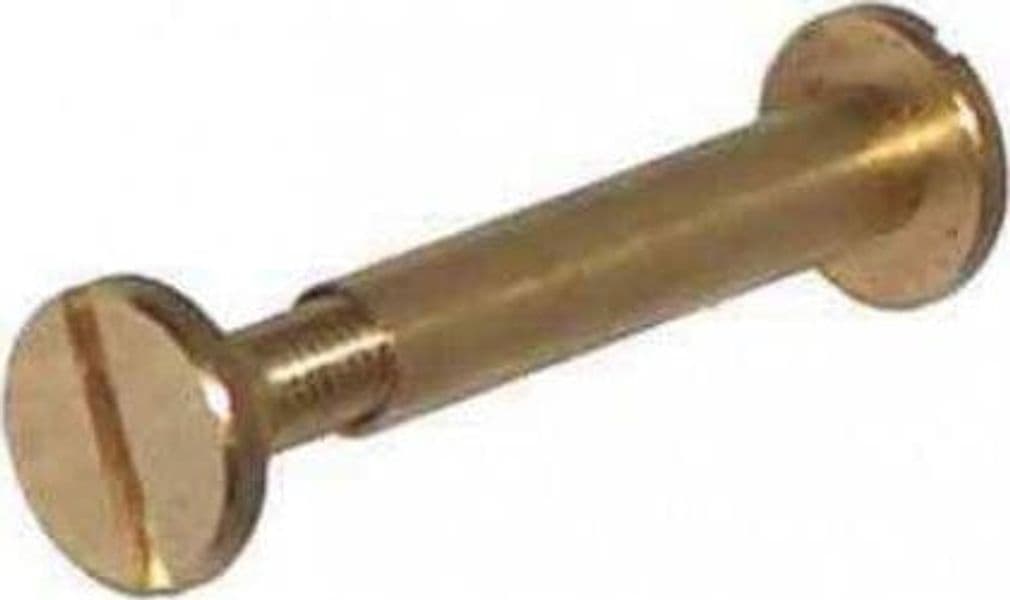 MASIDEF- BLISTER 4 VITI A CANNOCCHIALE IN OTTONE LUCIDO M5X55 MM