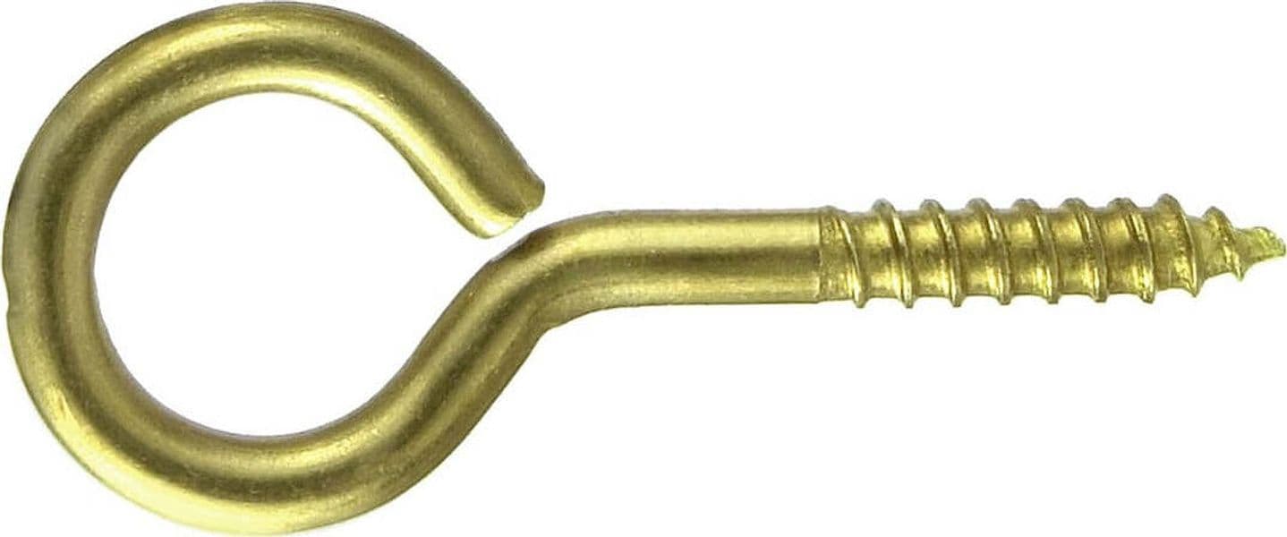 MASIDEF-CONNEX - 5 OCCHIOLI PER LEGNO OTTONATI 2,8X16X6mm