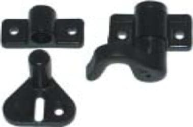 MASIDEF-MOBILA-Kit-accessori-per-serratura-a-spagnoletta-in-plastica-nera-con-viti