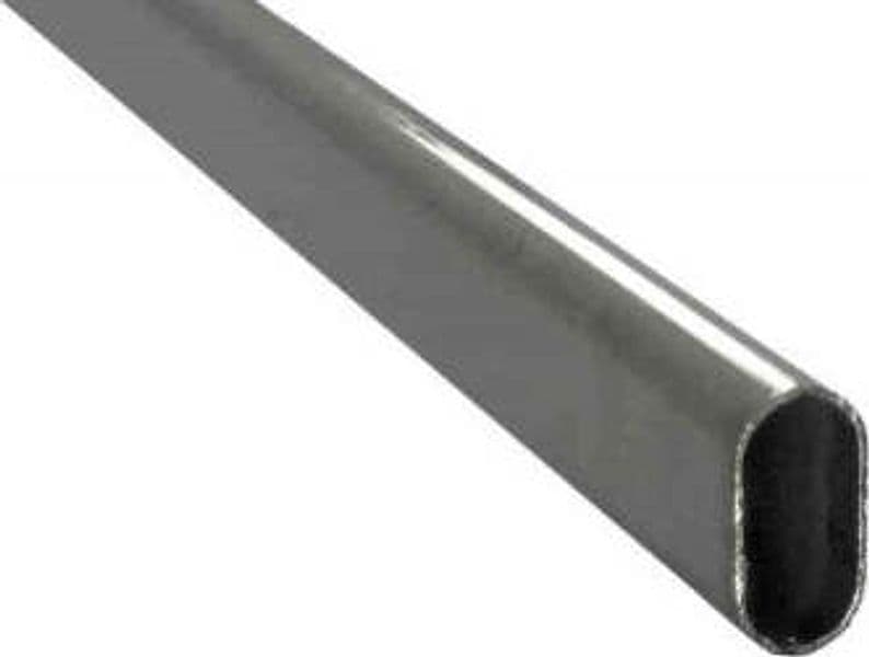 MASIDEF--TUBO-PER-ARMADIO-OVALE-IN-METALLO-CROMATO-30X15MM-LUNGHEZZA-90CM