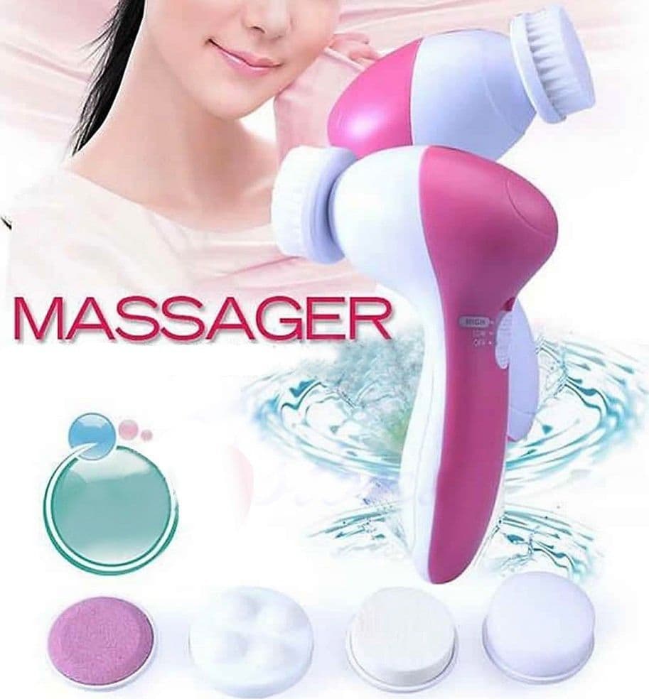 MASSAGGIATORE VISO CORPO FACCIALE PURIFICATORE 6 in 1 MASSAGGIO SPAZZOLA PULIZIA Trade Shop italia - Napoli, Commerciovirtuoso.it