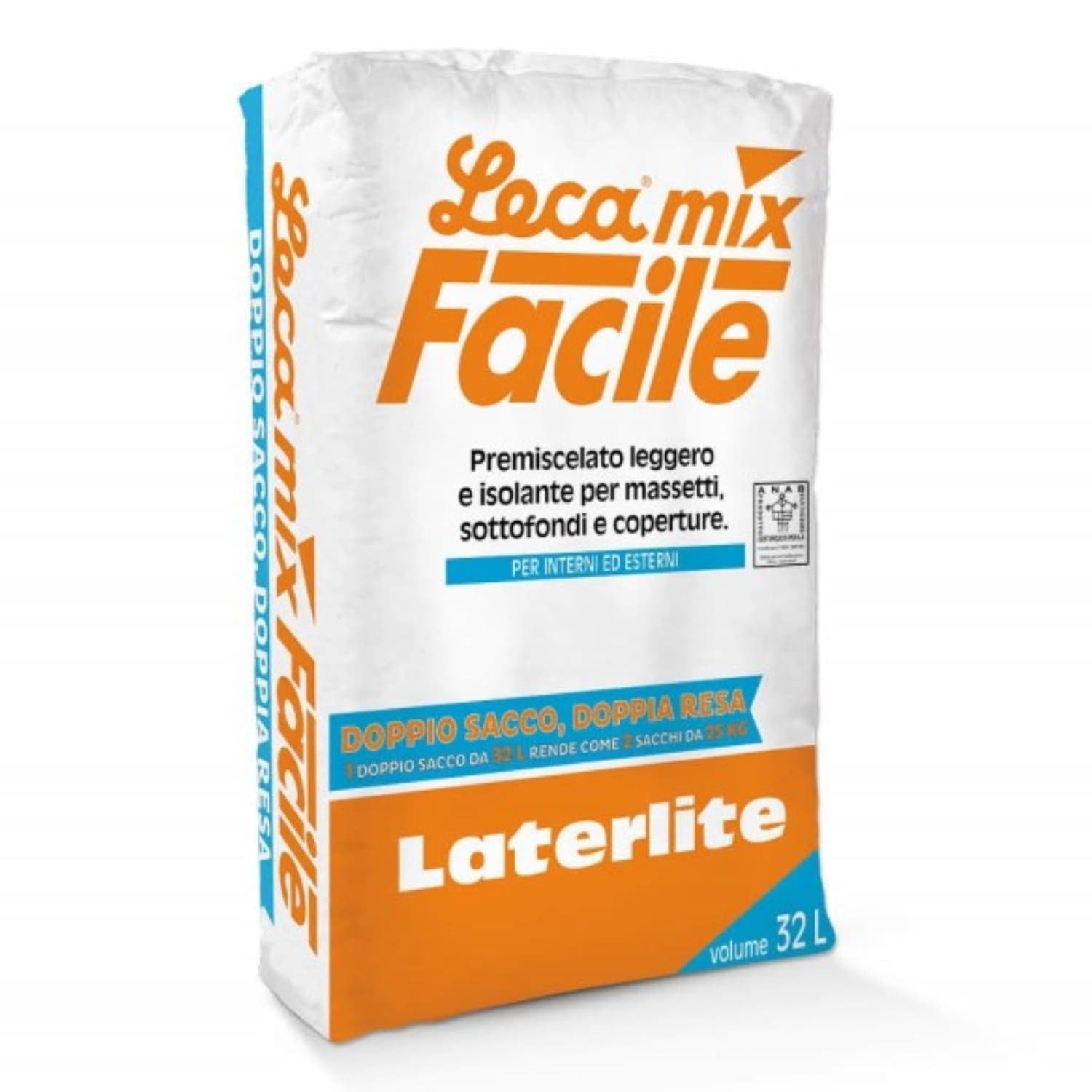 Massetto-Alleggerito-LecaMix-Facile-Sacchi-da-32-litri---Premiscelato-Leggero-per-Massetto-Interno/Esterno