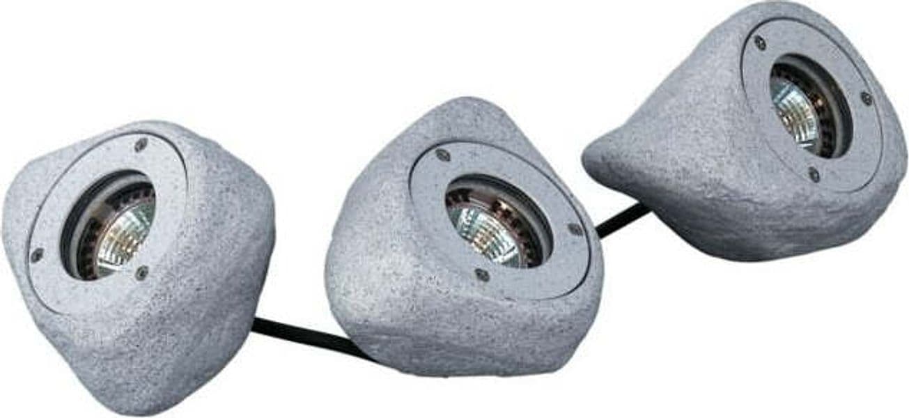 MASSIVE - LAMPADA DECORATIVA SET 3 SASSI 3x10W IP44