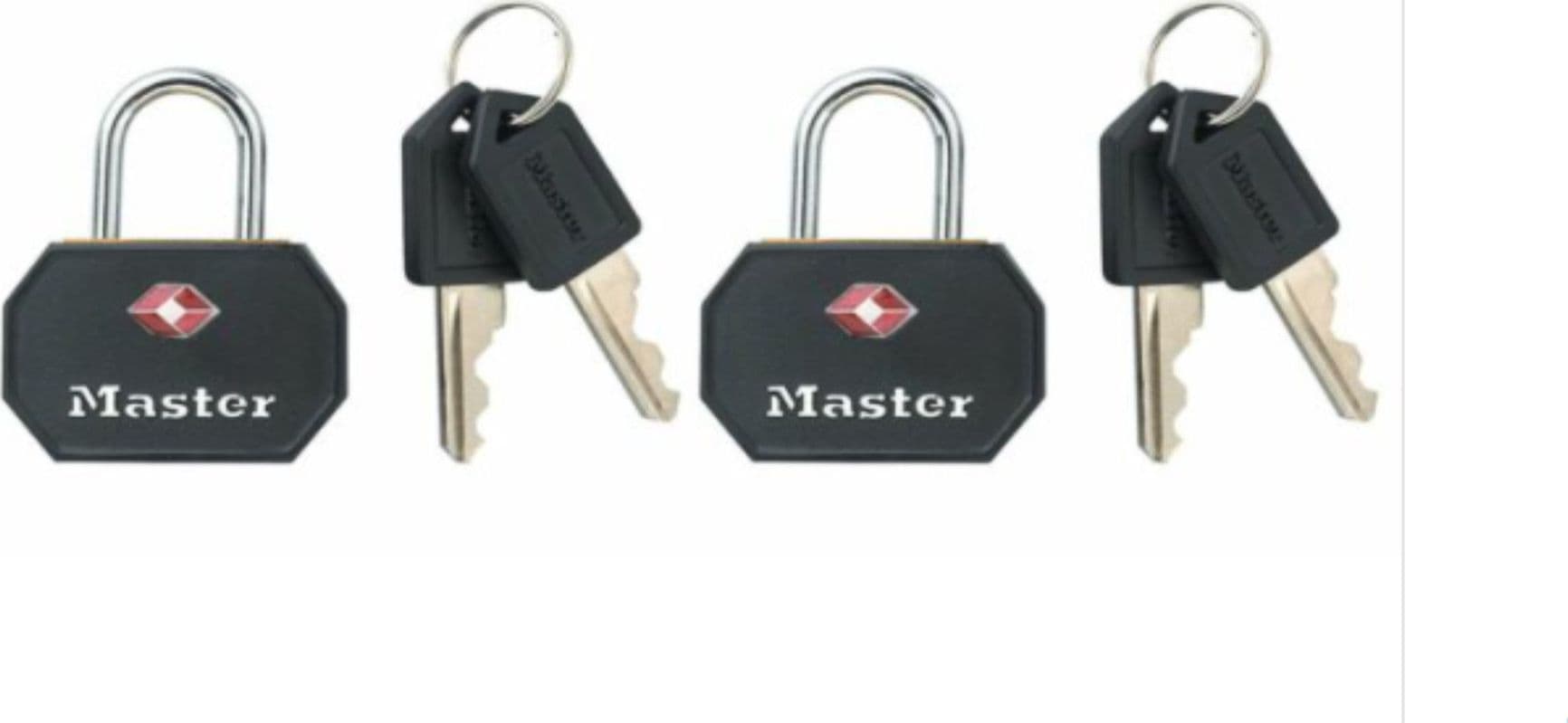 MASTER-LOCK---2-LUCCHETTI-TRAVEL-SENTRY-IN-ALLUMINIO-RIVESTITO-32x15x3-MM
