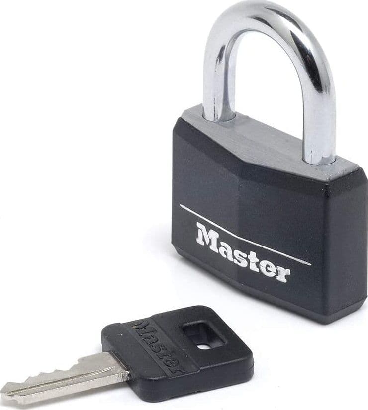 MASTER-LOCK---LUCCHETTO-CON-CHIAVE-IN-ALLUMINIO-NERO-MM-40