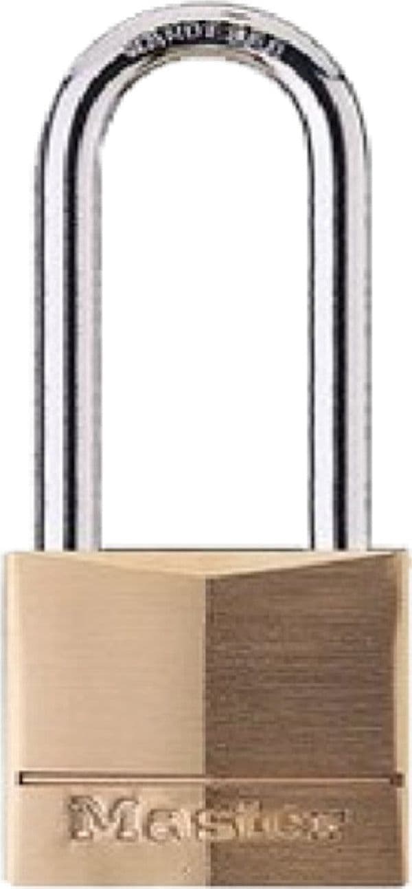 MASTER-LOCK---LUCCHETTO-IN-OTTONE-MASSICCIO---ARCO-ACCIAIO-TEMPERATO---40x51x6-MM