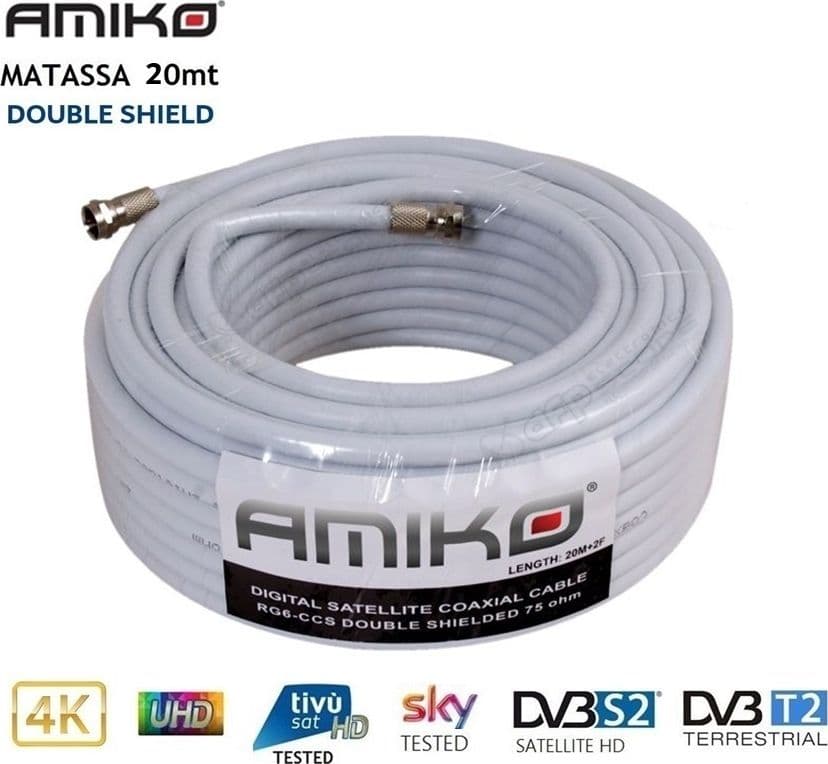 Matassa-20-mt.-cavo-Sat-e-Terrestre-0,69mm-DOUBLE-SHIELD-AMIKO