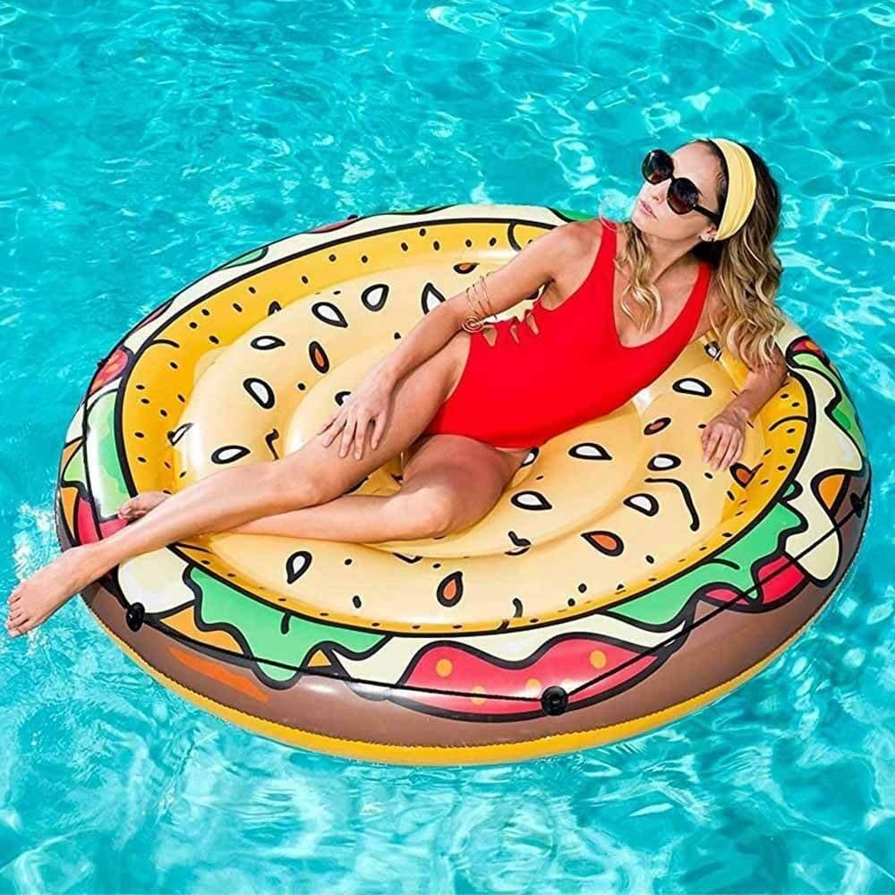 Materassino Isola Gonfiabile Stampa Hamburger Pvc Mare Piscina 150 Cm Giocattoli e infanzia > Piscine > Canotti e Gonfiabili Trade Shop italia - Napoli, Commerciovirtuoso.it